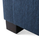 Upholstered Club Chair-Blue