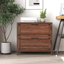 2 Drawer Farmhouse File Cabinet,Filing Cabinet with Lock for Home Office
