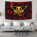 Aerosmith band tapestry red & yellow bedroom wall hanging