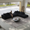 Oversized sponge cloud sofa,Modern Upholstered Sectional Sofa Couch Set,Modular 162' L Shaped Sectional Living Room Sofa Set With 6 Pillows,Free Combination Sofa Couch for Living Room,Bedroom