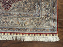 Sino Persian Silk Rug 3x5, Super Fine 440 KPSI, Floral Medallion, Handmade