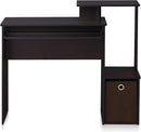 Dark Walnut Multipurpose Home Office Desk Regular Size