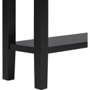U_STYLE Contemporary High-Quality Entryway Console Table with 4  Spacious Drawersm,1 Practical Bottom ShelfLong Legs, for Hallway, Foyer