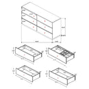 Winslow 6-drawer Dresser Smokey Walnut