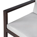 Elegant Patio Dining Set with Removable Cushions in Dark Brown Acacia Wood for Outdoor Spaces