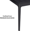 Mingle 55 Inch Modern Rectangular Dinner Table Burnt Black