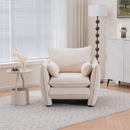 Sharp-Angle Modern Chair - Suitable for a variety of scenarios, this is a stylish single seat for modern spaces Beige