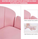 Pink Petal Desk Chair Swivel Upholstered Office Chair