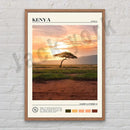 Africa landscape canvas printings set of 6 framed living room art