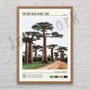 Africa landscape canvas printings set of 6 framed living room art