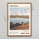 Africa landscape canvas printings set of 6 framed living room art