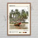 Africa landscape canvas printings set of 6 framed living room art