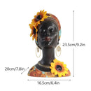 African exotic black mother and child figurines living room decor