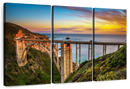 Bixby Creek Bridge At Sunset Wall Art