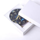 Agate stone gold digital clock living room luxury decor