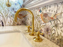 3 Hole Bathroom Faucet - Brass Roman Tub Faucet