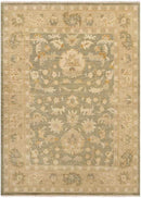 Overbiel Traditional Olive Area Rug