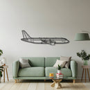 A320 Metal Aircraft Wall Art - NCP0017