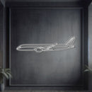 A350 Metal Neon Aircraft Wall Art - NCN0010