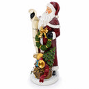Santa Reading Christmas Gift List Figurine - Winter Holiday Decor 11.5 Inches