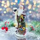 Santa Reading the Christmas Gifts List Figurine 11.5 Inches