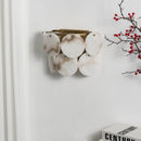 Alabaster Double Layer Round Wall Lamp