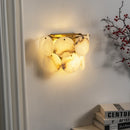 Alabaster Double Layer Round Wall Lamp
