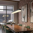 Alabaster Rectangle Linear Pendant Light