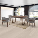 7 Ply Engineered Wood 9" Wide 87" RL Long 3/4" Thick Plank French White Oak Alba - Lincoln Select Collection dinning view