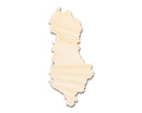 Unfinished Wood Albania Country Shape - Southeast Europe Craft - up to 46" DIY