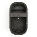 Alexandrette Black Marble Rectangular Bathtub with Tray - 32"x72"x20" - Honed