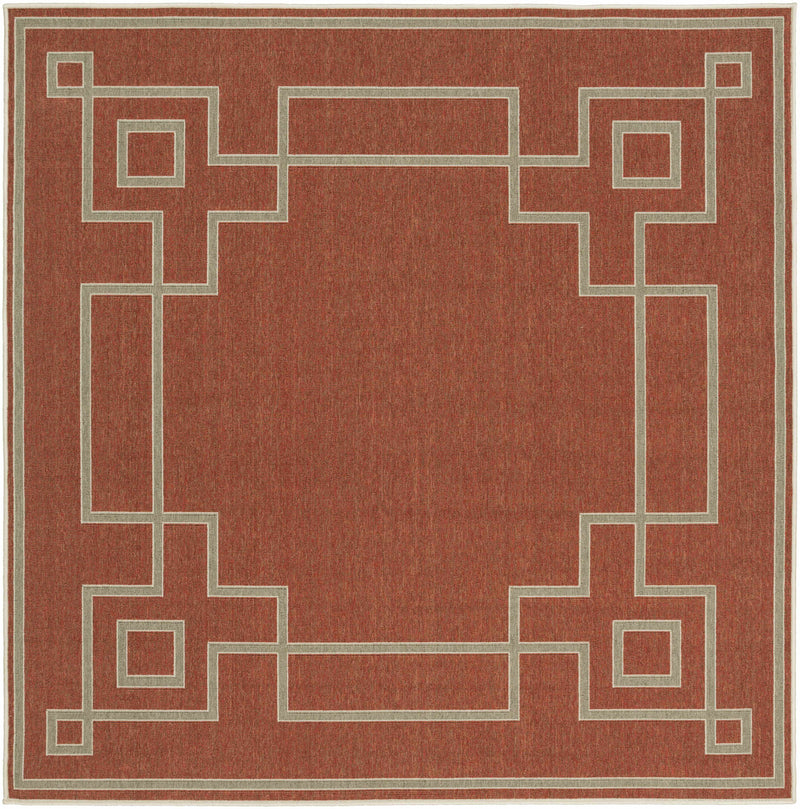 Harborgreek Brick Red Outdoor Rug