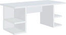 Alice 71 Inch White Modern Home Office Desk With 4 Shelves