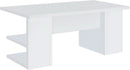 Alice 71 Inch White Modern Home Office Desk With 4 Shelves