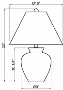Valderrey Black Table Lamp