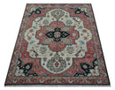 Allure Custom Made Turkish Design Beige Hand Knotted Wool Rug