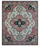 Allure Custom Made Turkish Design Beige Hand Knotted Wool Rug