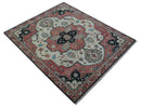 Allure Custom Made Turkish Design Beige Hand Knotted Wool Rug