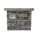 Alora 30-Inch Modern Outdoor 40K BTU Steel Frame Propane Fire Table With Lava Rocks (SAK12756)