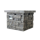Alora 30-Inch Modern Outdoor 40K BTU Steel Frame Propane Fire Table With Lava Rocks (SAK12756)