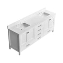 Nuvia 84-Inch Double Basin Freestanding Bathroom Vanity With Solid Wood Frame [No Faucet] (SAK82614)