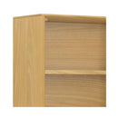 Nuvia Banting Mid-Century Oak Veneer Bookcase With Adjustable Shelves (SAK54087)
