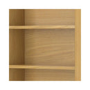 Nuvia Banting Mid-Century Oak Veneer Bookcase With Adjustable Shelves (SAK54087)