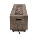 Alora 48-Inch Modern 50K BTU Outdoor Rectangular Propane Gas Fire Pit With Lava Rocks (SAK82521)