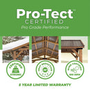[12X20FT] Alora Premium All Cedar Wooden Carport Pavilion Gazebo With Sloped Hardtop Steel Roof (SAK14279)