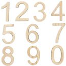 Set of 10 Unfinished Wooden Numbers (1.75 Inches)