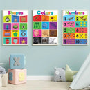 Colorful days of the week alphabet educational poster bedroom decor