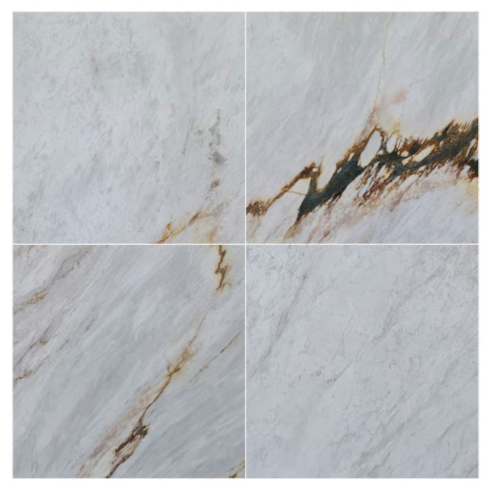 alpina white marble 24x24 polished top multiple view