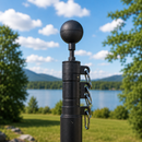 Aluminum Black Bronze Flagpole Ball Topper