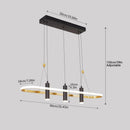 Aluminum Kitchen Island Pendant Lights with 4 LED Lamps